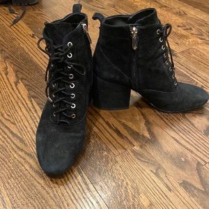 Sam Edelman Black Suede Booties